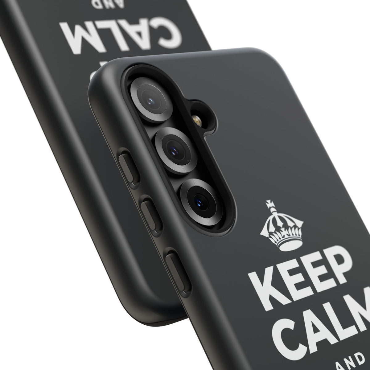 KEEP CALM AND BREATHE Phone Case (Dark)