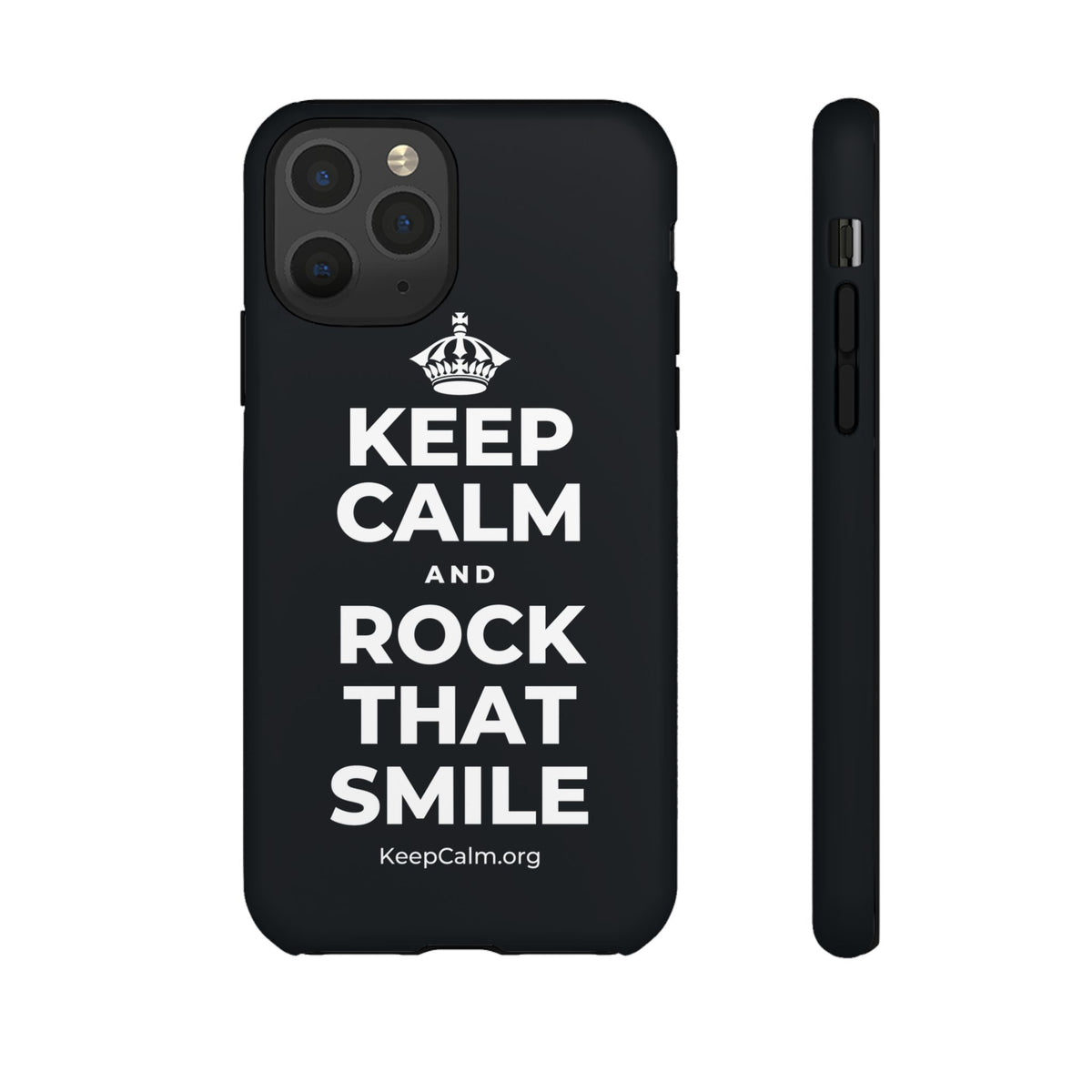 KEEP CALM AND ROCK THAT SMILE Phone Case (Dark)