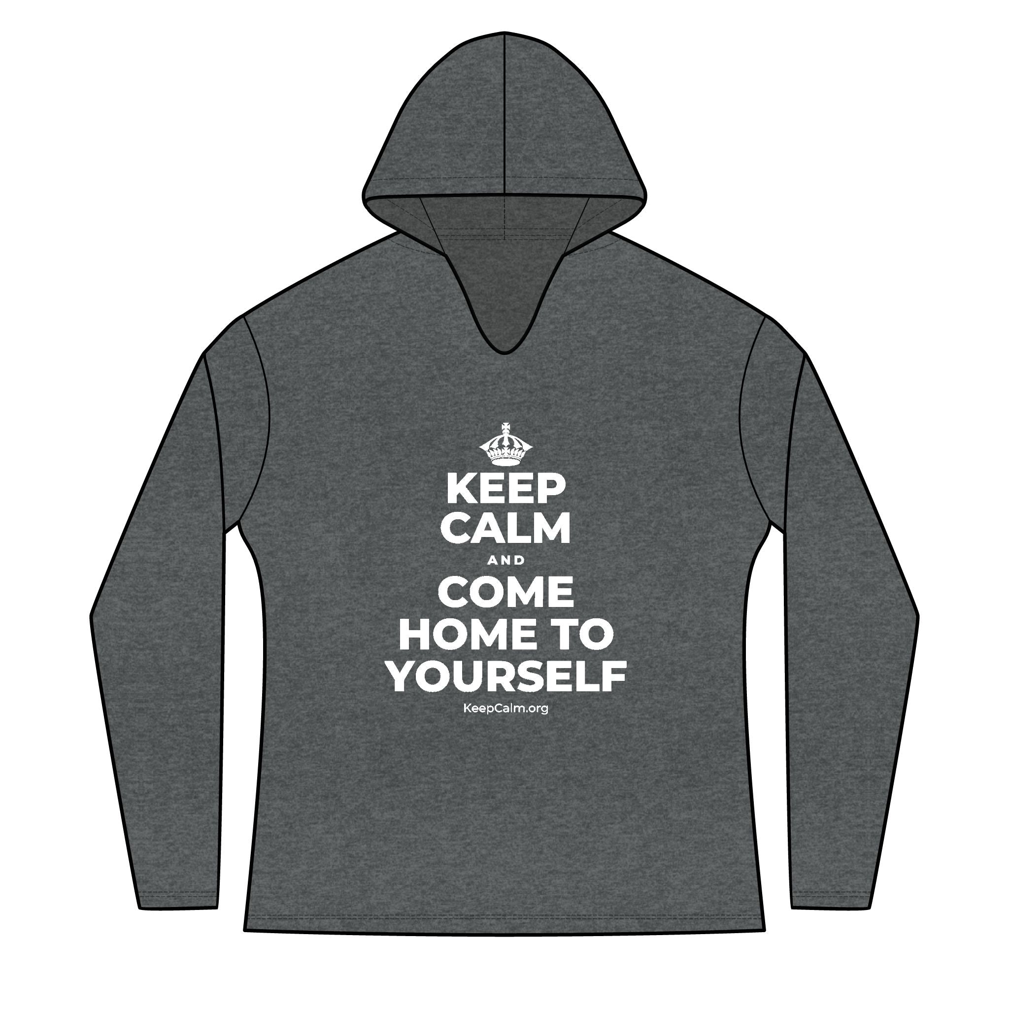 KEEP CALM AND COME HOME TO YOURSELF Women's Long Sleeve Hoodie