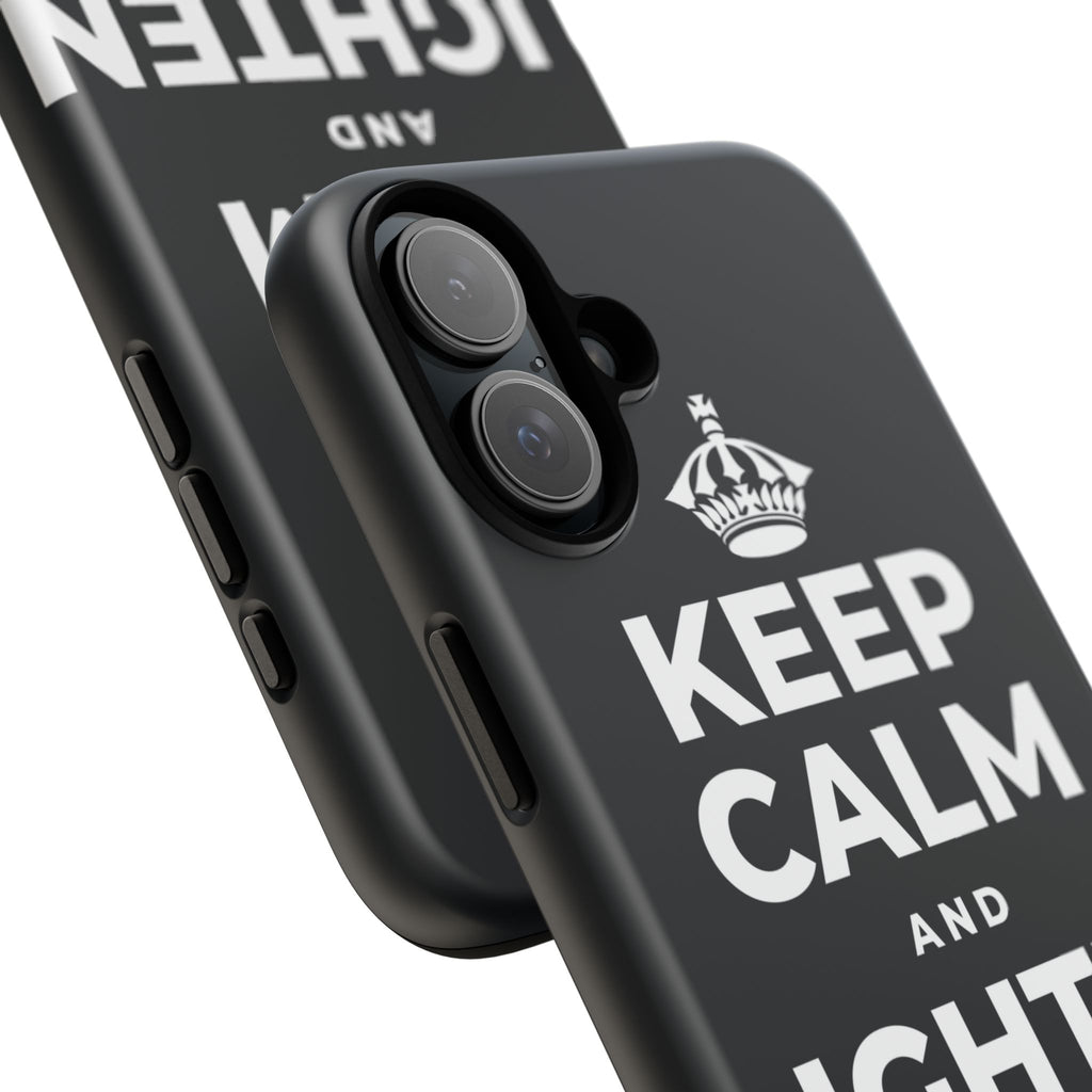 KEEP CALM AND LIGHTEN THE LOAD Phone Case (Dark)