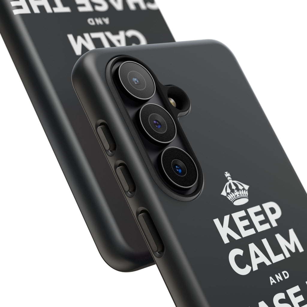 KEEP CALM AND CHASE THE MOONLIGHT Phone Case (Dark)