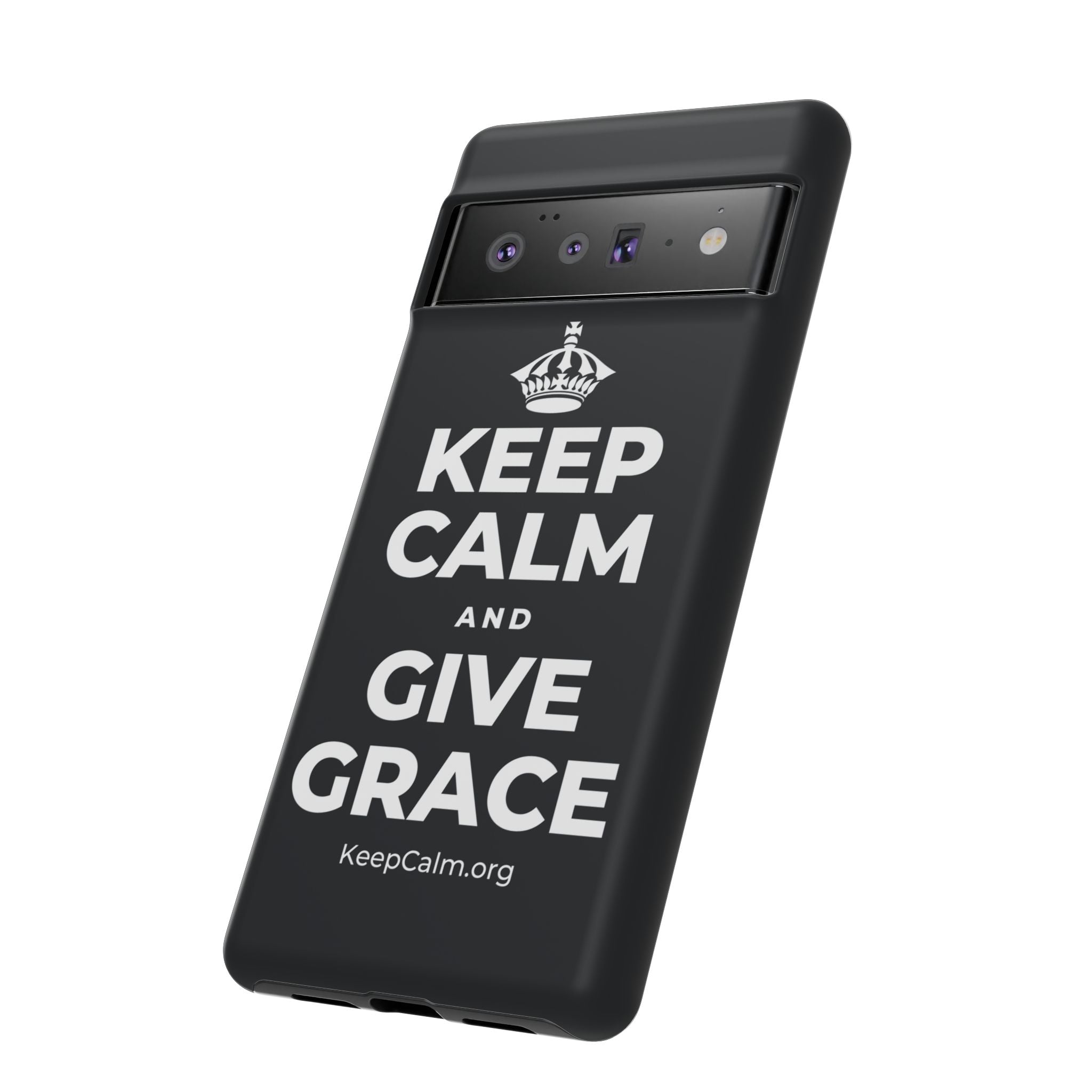 KEEP CALM AND GIVE GRACE Phone Case (Dark)