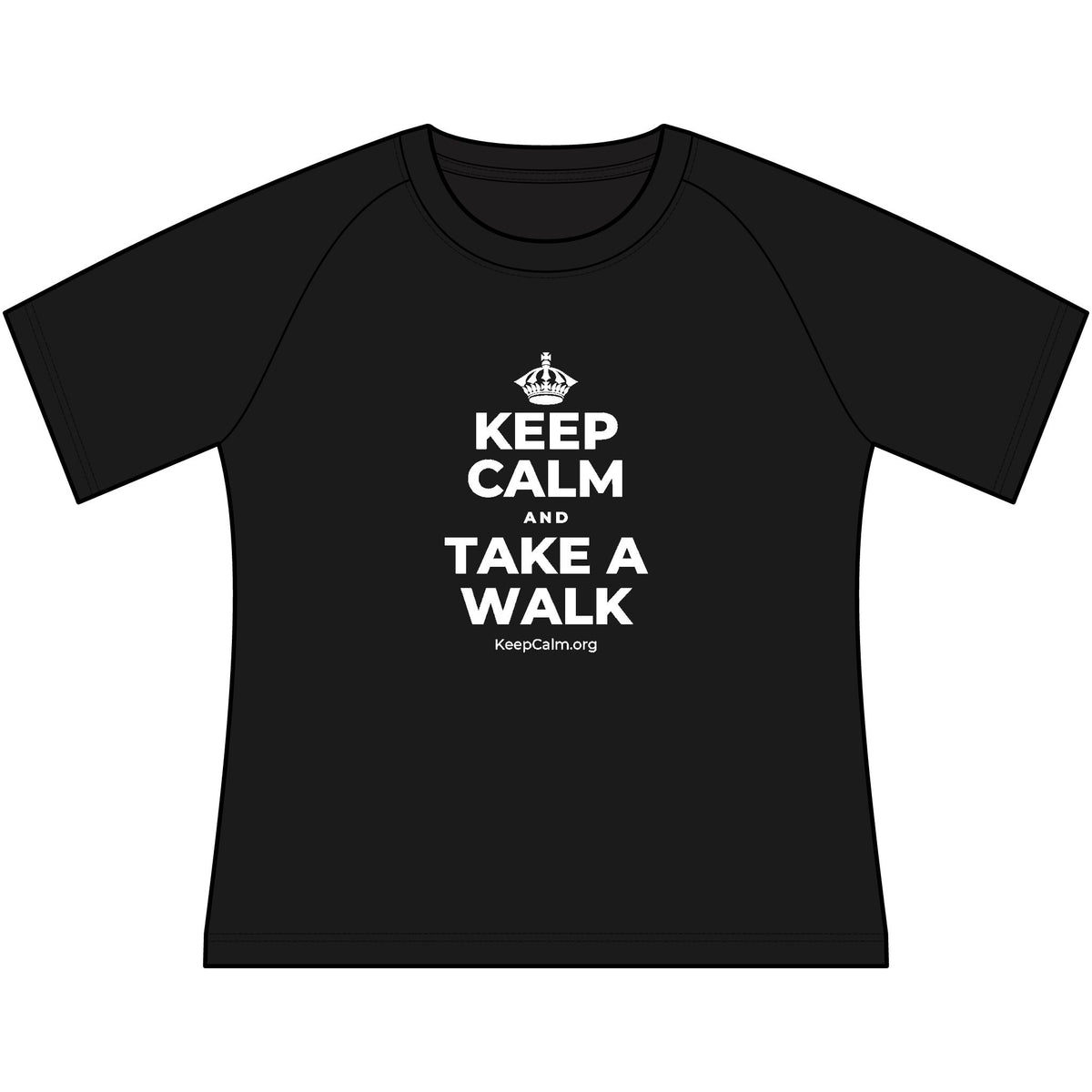 KEEP CALM AND TAKE A WALK Women's Raglan Tee