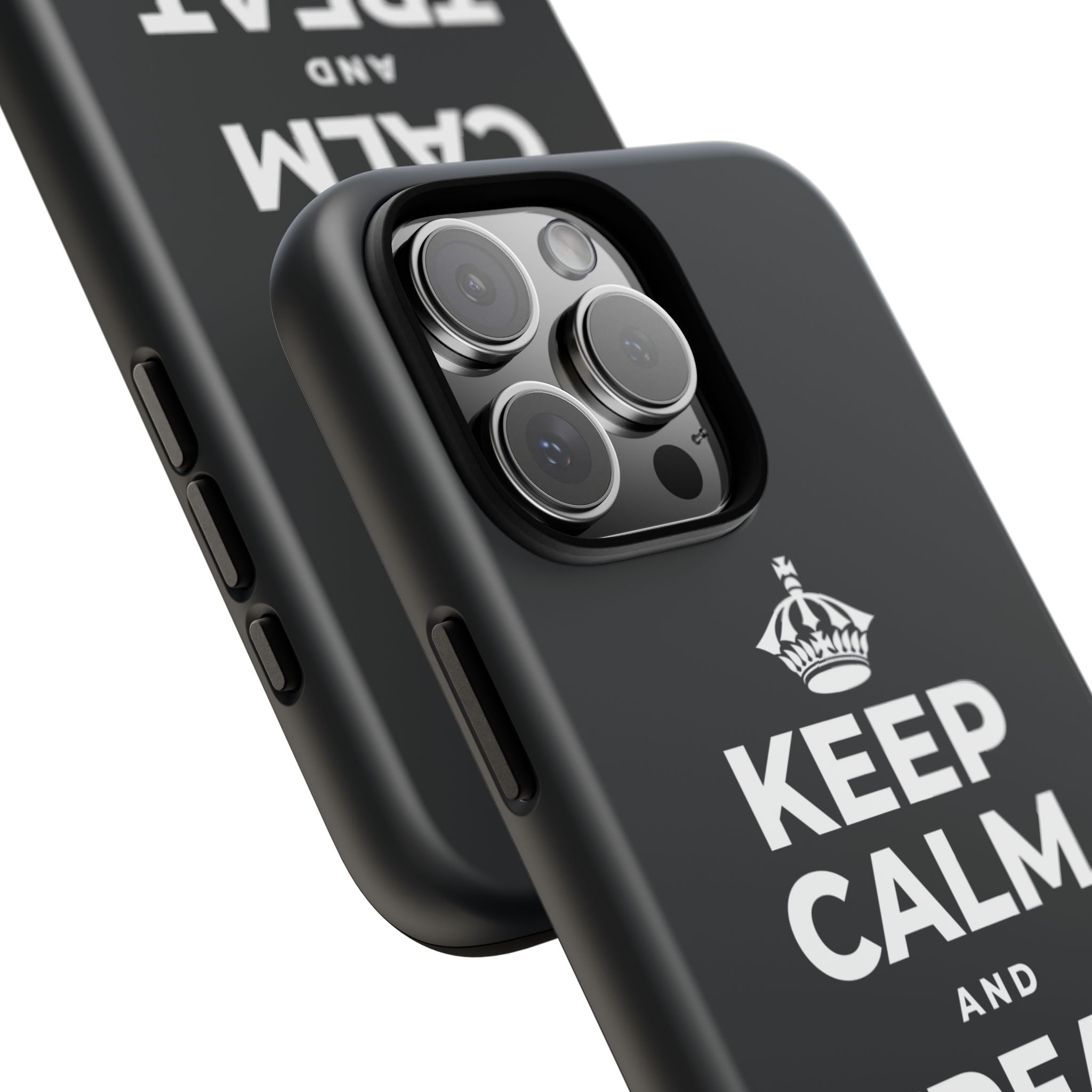KEEP CALM AND TREAT YOURSELF Phone Case (Dark)