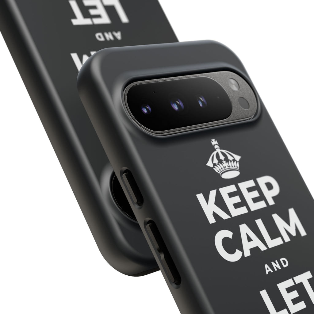 KEEP CALM AND LET PEOPLE IN Phone Case (Dark)
