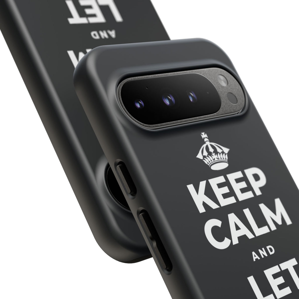 KEEP CALM AND LET PEOPLE IN Phone Case (Dark)