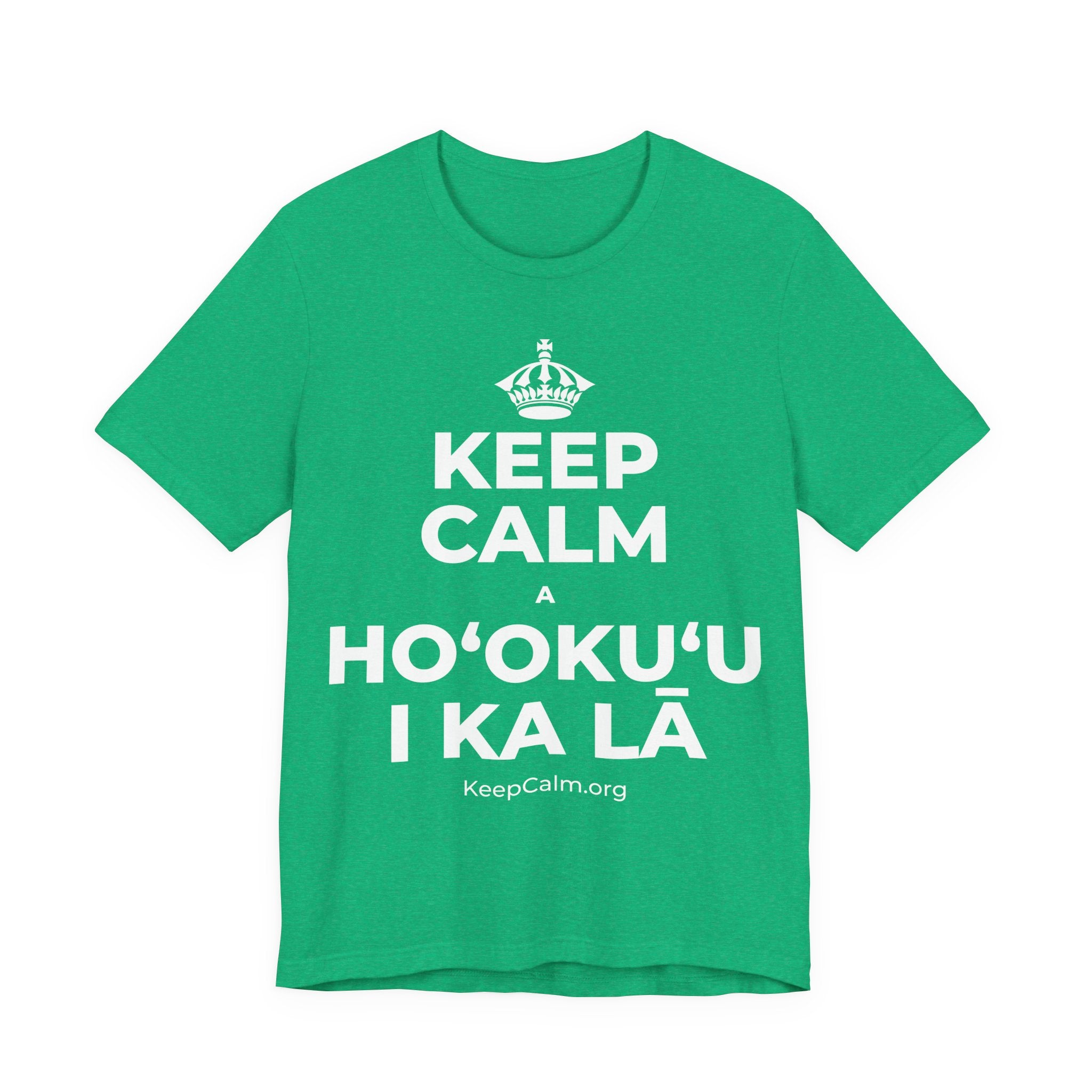 KEEP CALM A HOʻOKUʻU I KA LĀ T-Shirt (Baby Blue–Silver)