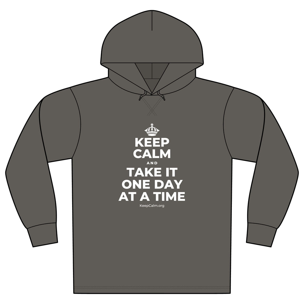 KEEP CALM AND TAKE IT ONE DAY AT A TIME Organic Hoodie Tee