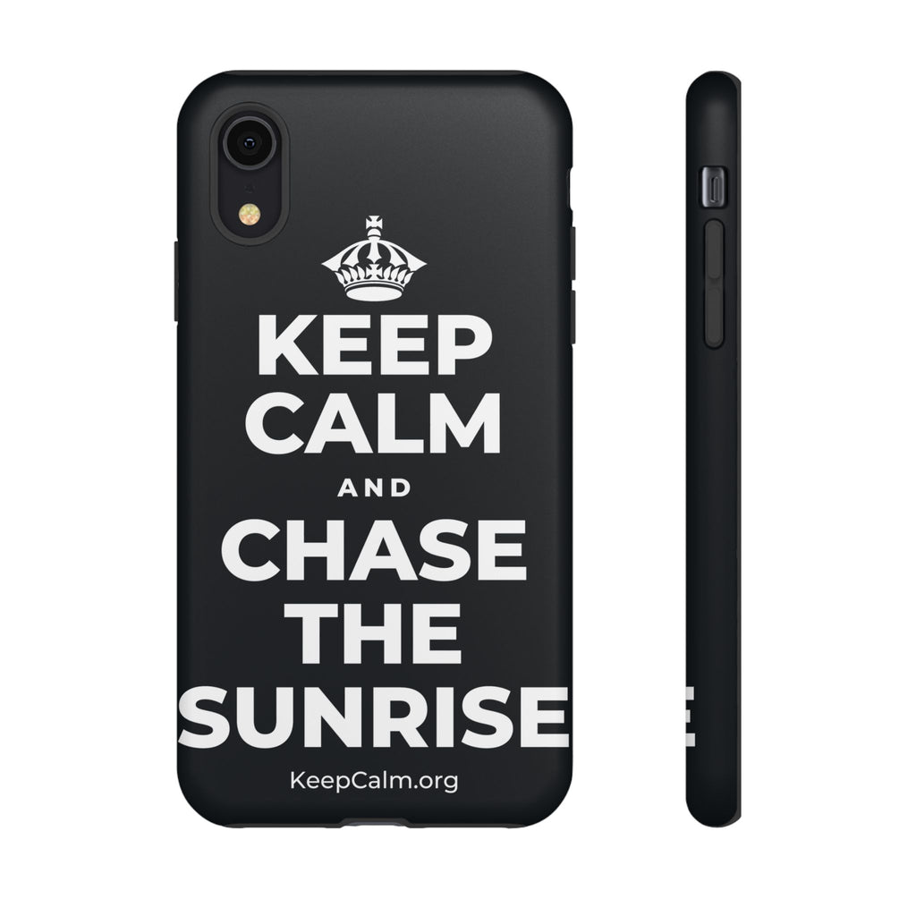 KEEP CALM AND CHASE THE SUNRISE Phone Case (Dark)