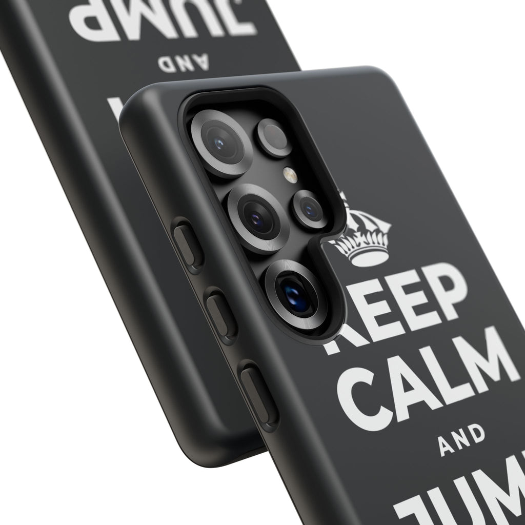 KEEP CALM AND JUMP IN A PUDDLE Phone Case (Dark)