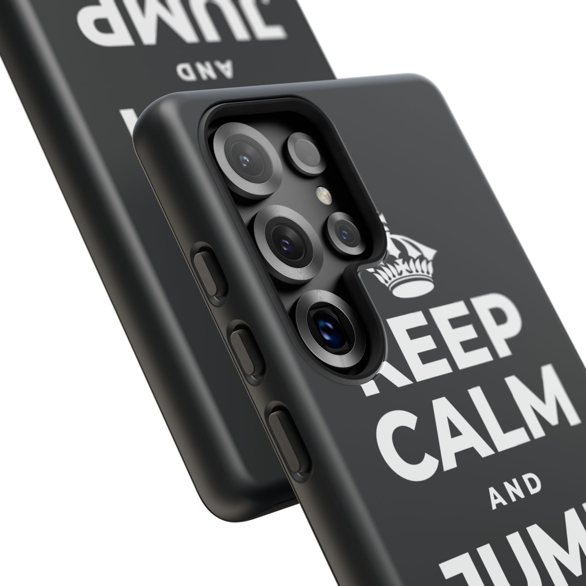 KEEP CALM AND JUMP IN A PUDDLE Phone Case (Dark)