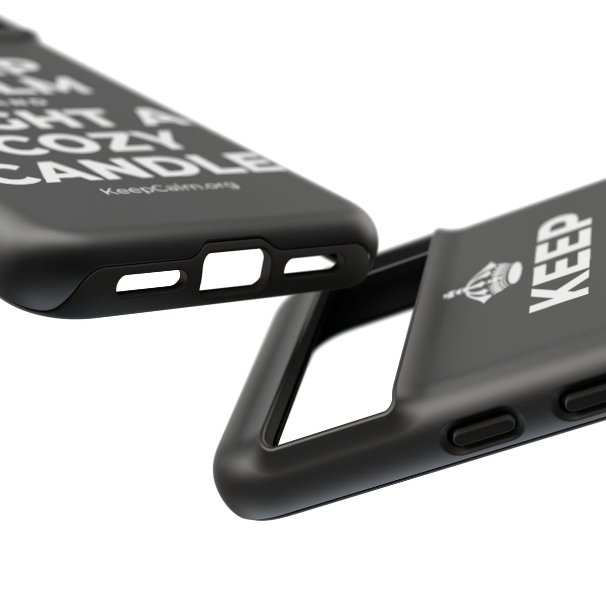 KEEP CALM AND LIGHT A COZY CANDLE Phone Case