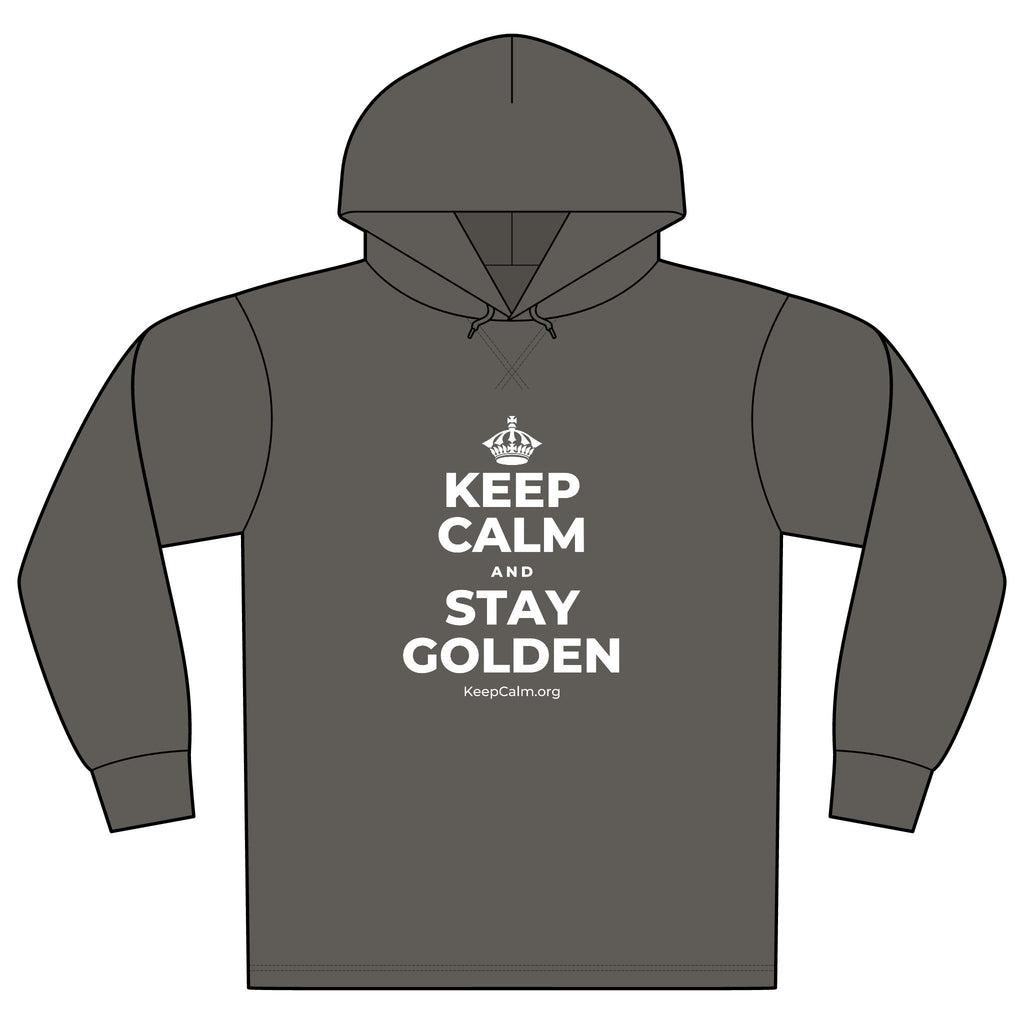 KEEP CALM AND STAY GOLDEN Organic Hoodie Tee