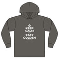 KEEP CALM AND STAY GOLDEN Organic Hoodie Tee
