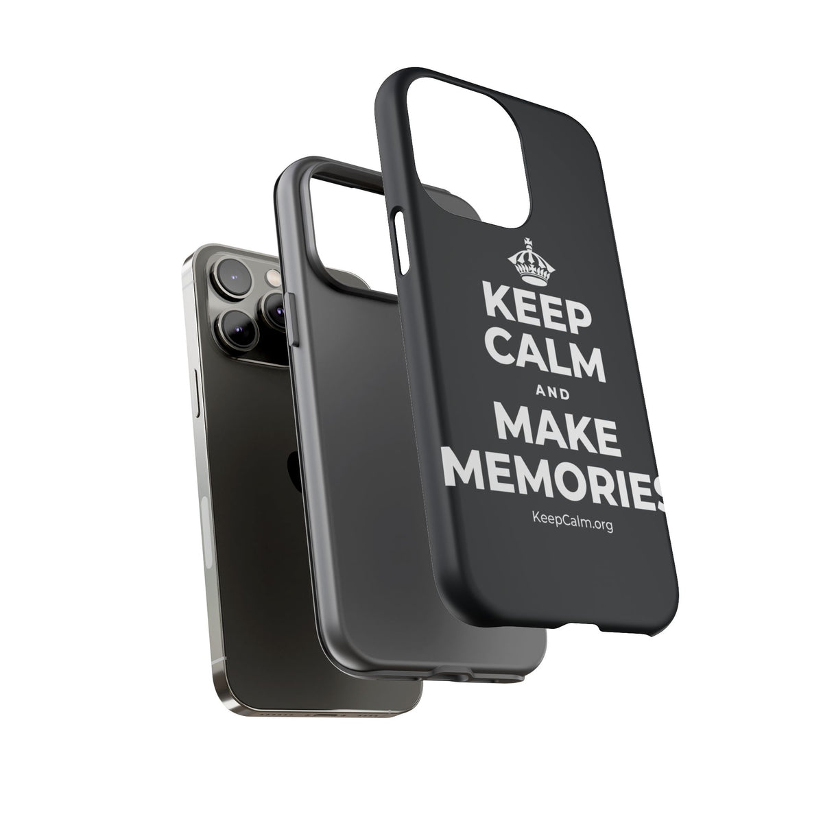 KEEP CALM AND MAKE MEMORIES Phone Case (Dark)