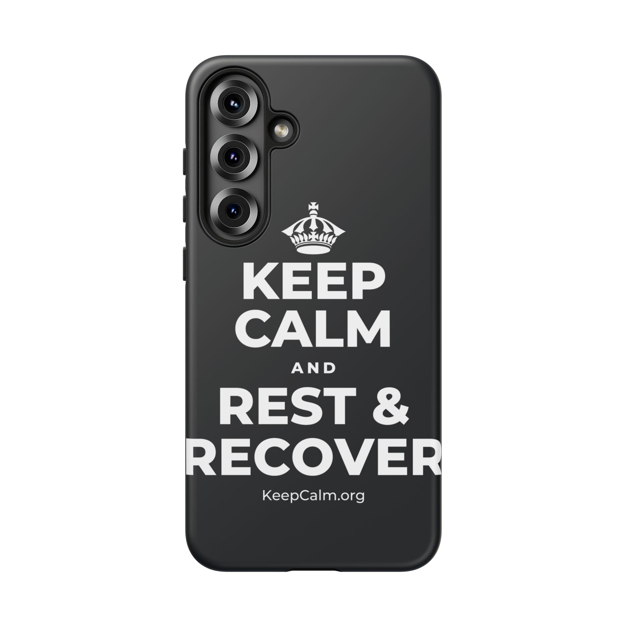 KEEP CALM AND REST & RECOVER Phone Case (Dark)