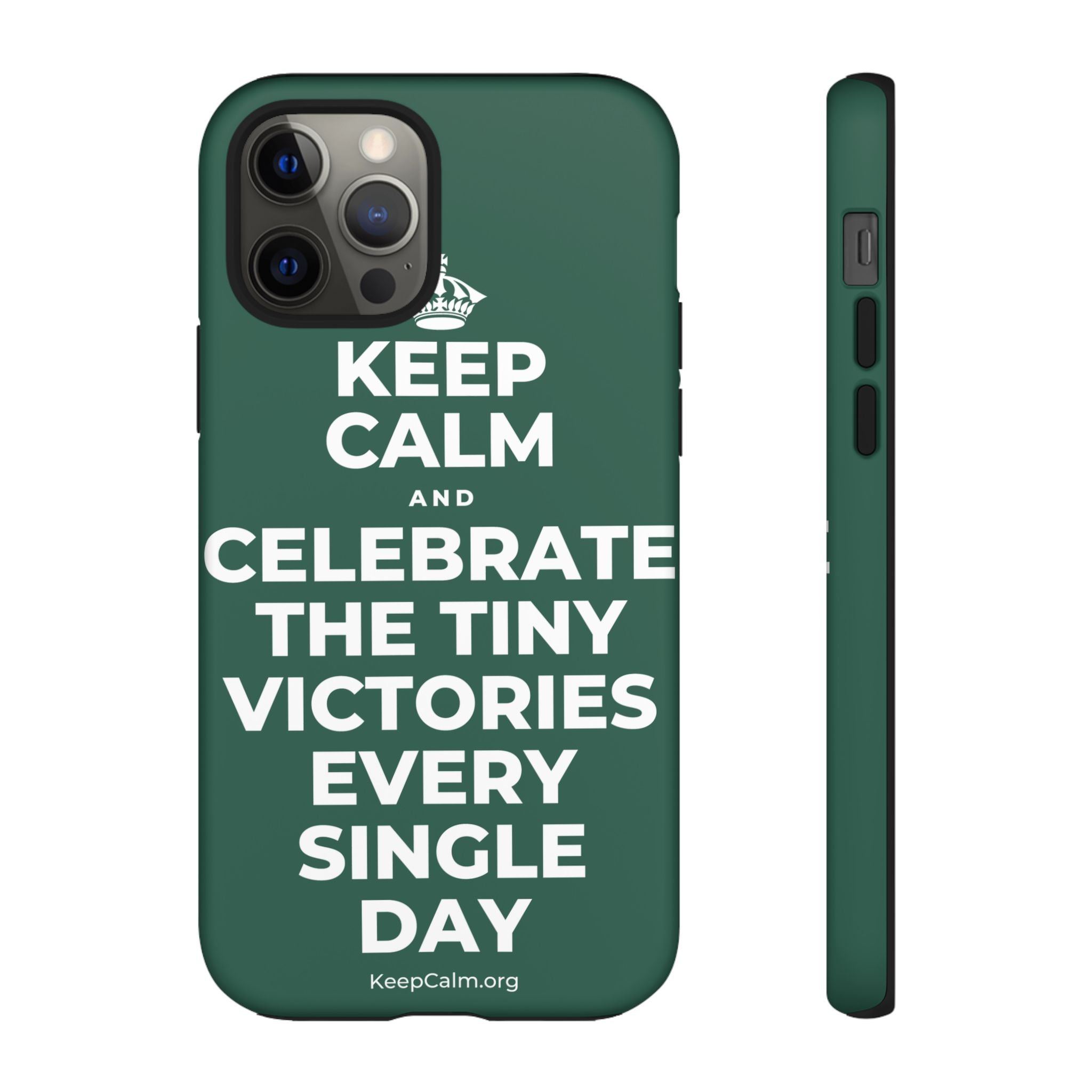KEEP CALM AND CELEBRATE THE TINY VICTORIES EVERY SINGLE DAY Phone Case