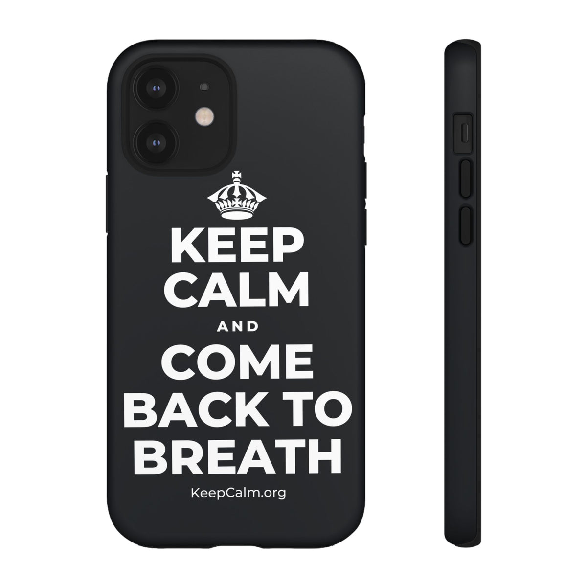 KEEP CALM AND COME BACK TO BREATH Phone Case (Dark)