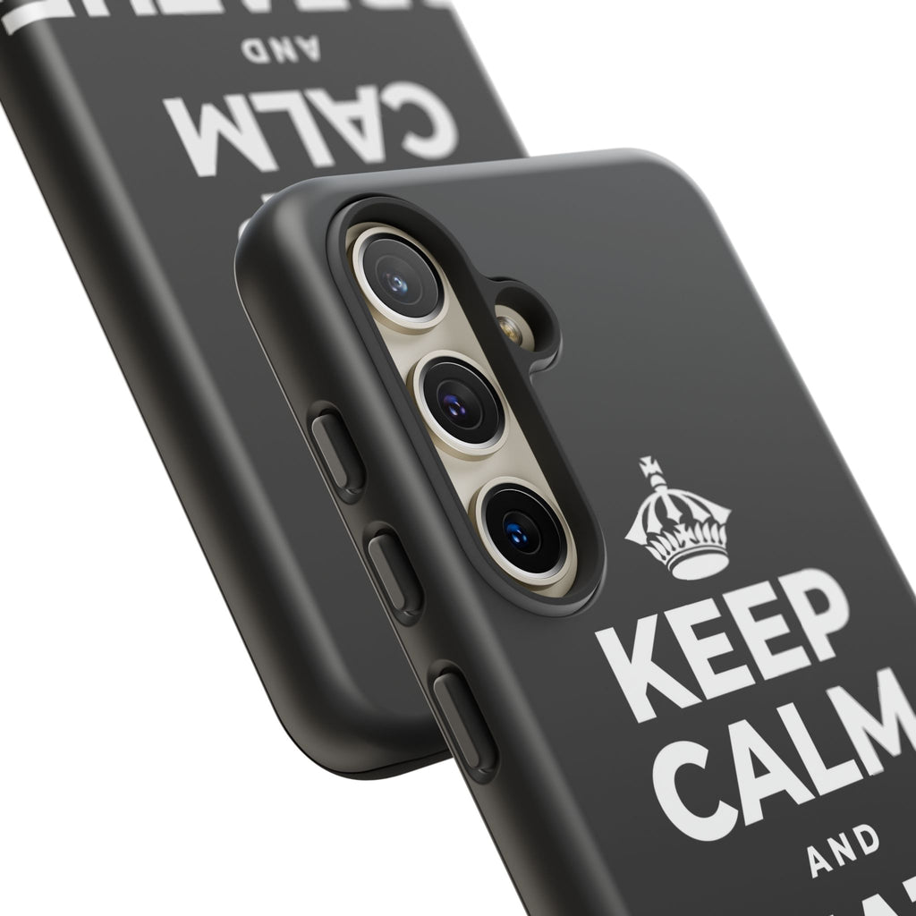 KEEP CALM AND BREATHE DEEPLY Phone Case