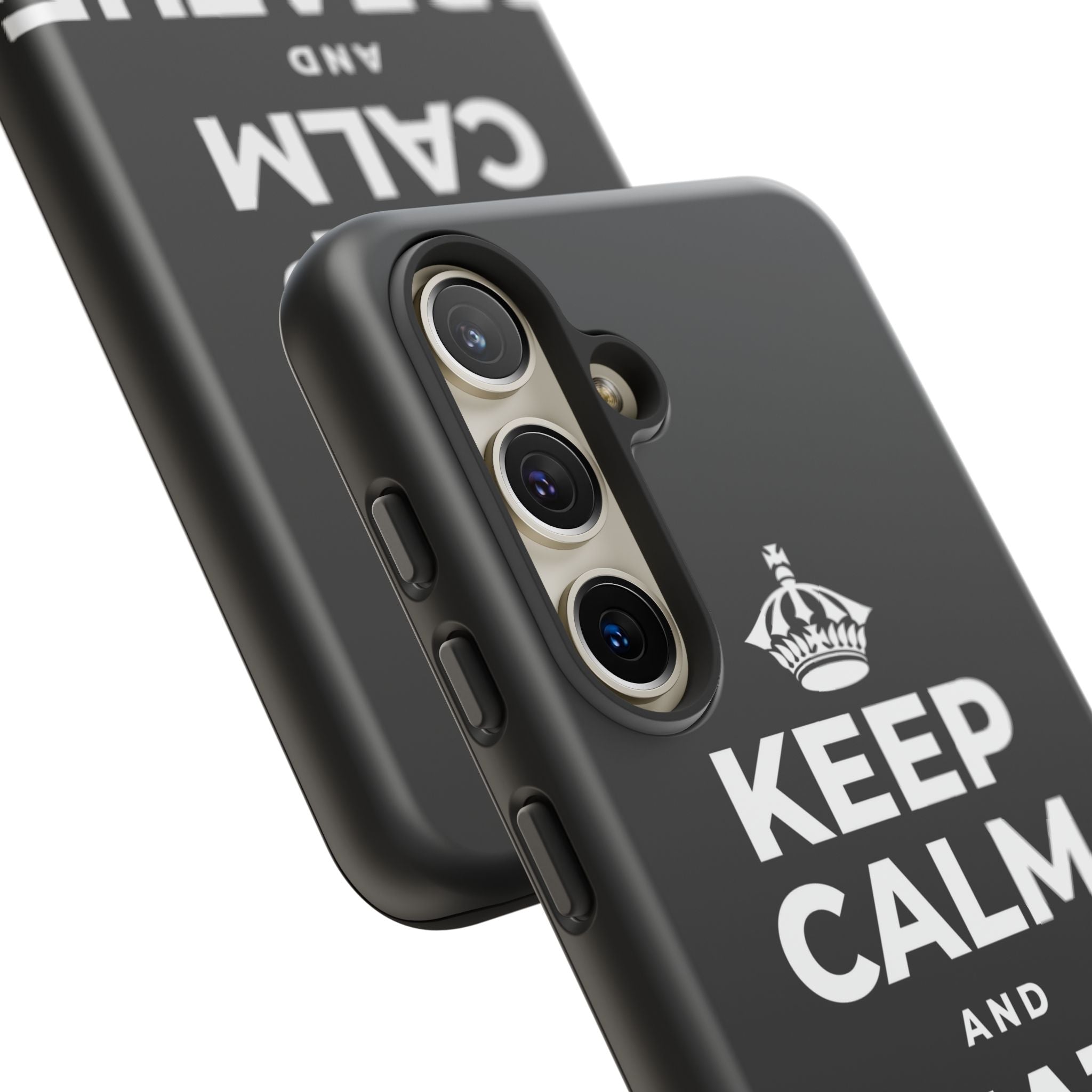 KEEP CALM AND BREATHE DEEPLY Phone Case
