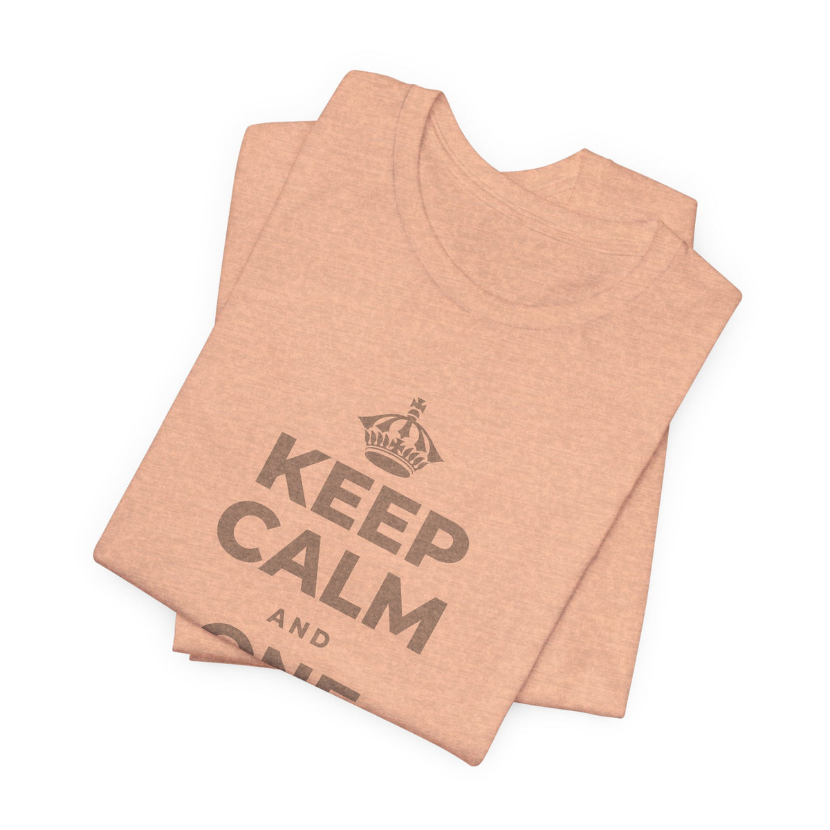 KEEP CALM AND ONE MORE REP T-Shirt (Soft Cream–Heather Mauve)