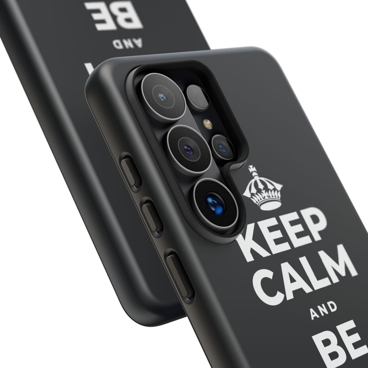KEEP CALM AND BE STRONG LIKE A 🦕 Phone Case (Dark)