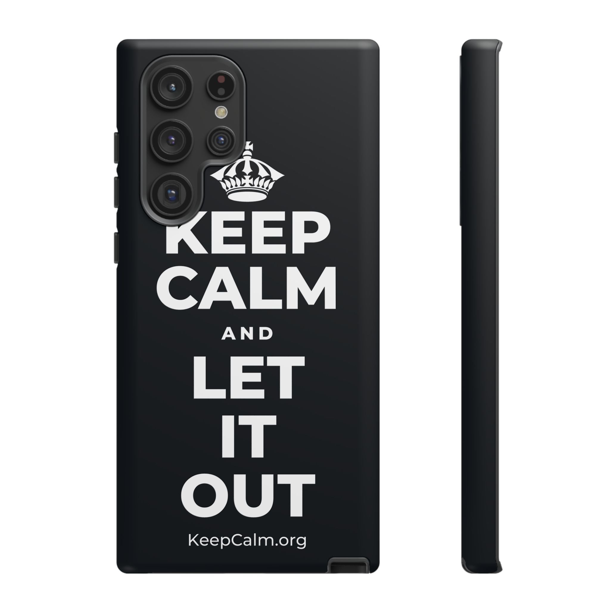 KEEP CALM AND LET IT OUT Phone Case (Dark)