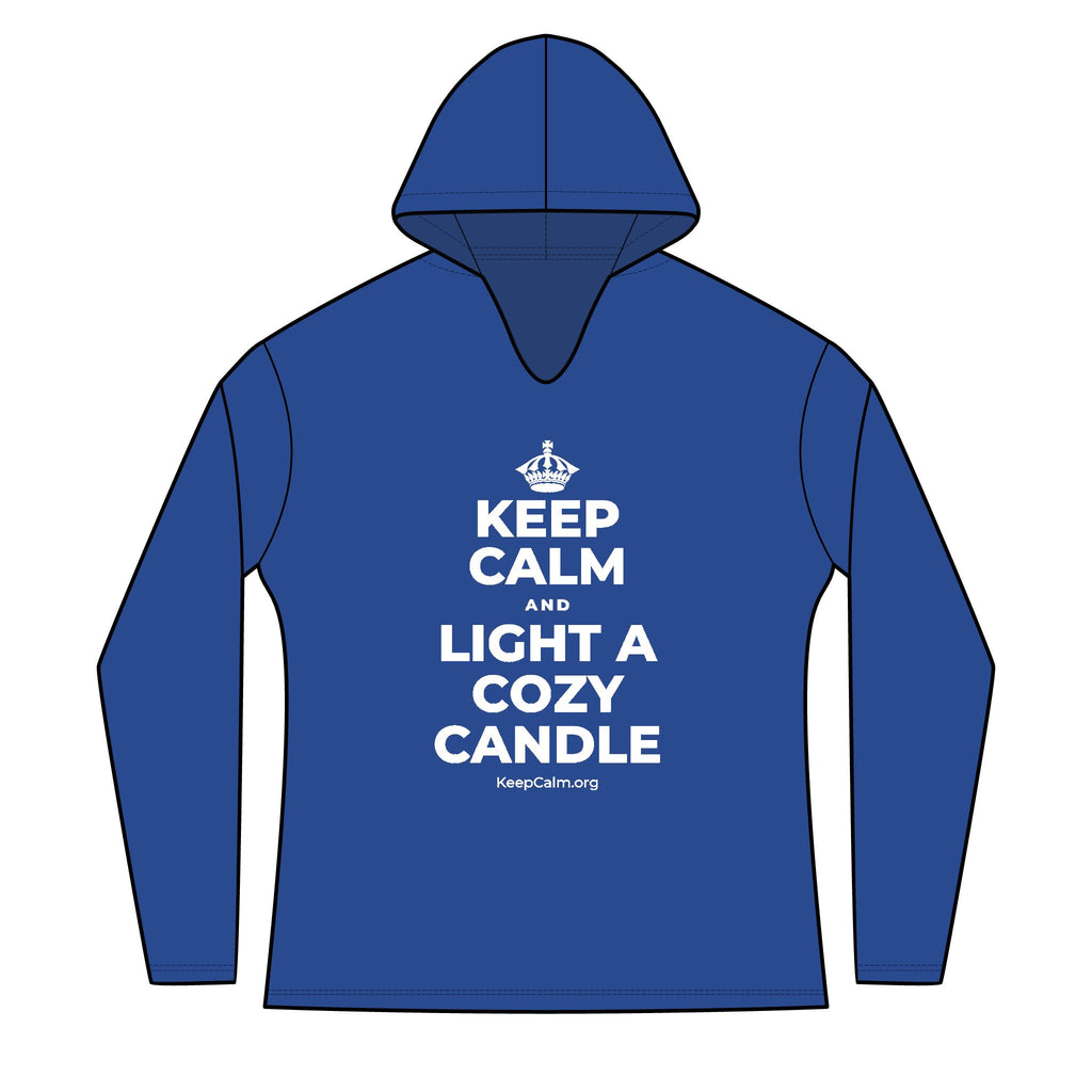 KEEP CALM AND LIGHT A COZY CANDLE Women's Long Sleeve Hoodie