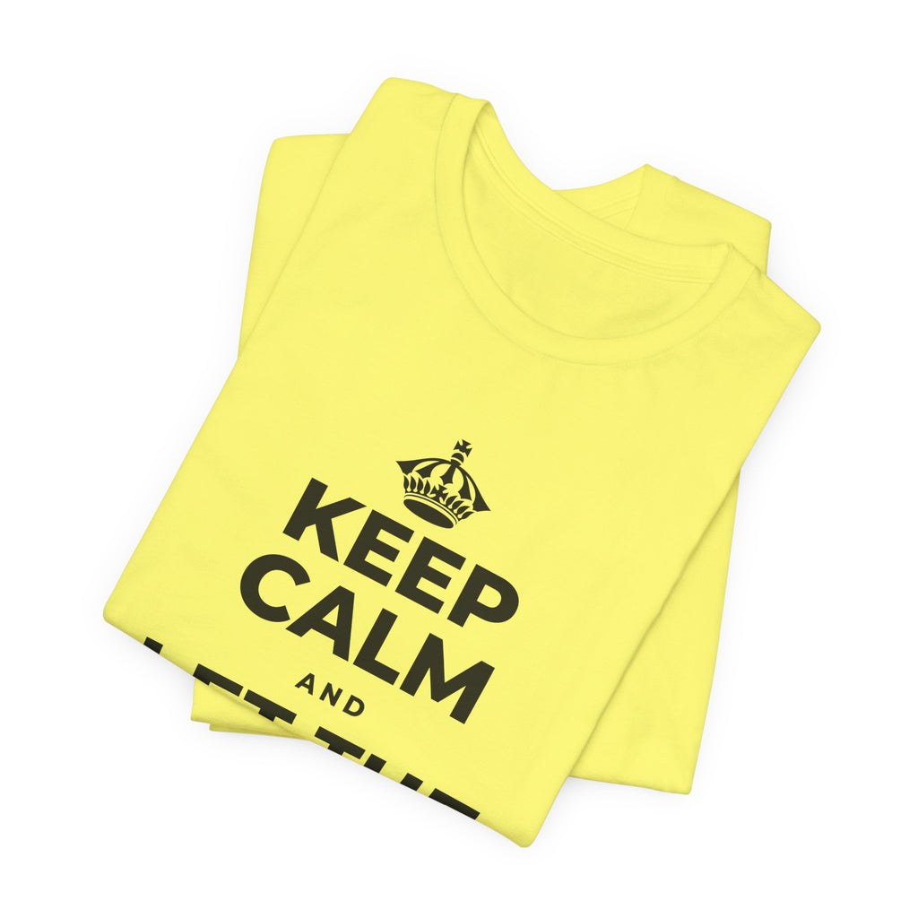 KEEP CALM AND LET THE TO-DO LIST WAIT T-Shirt (Soft Cream–Heather Mauve)