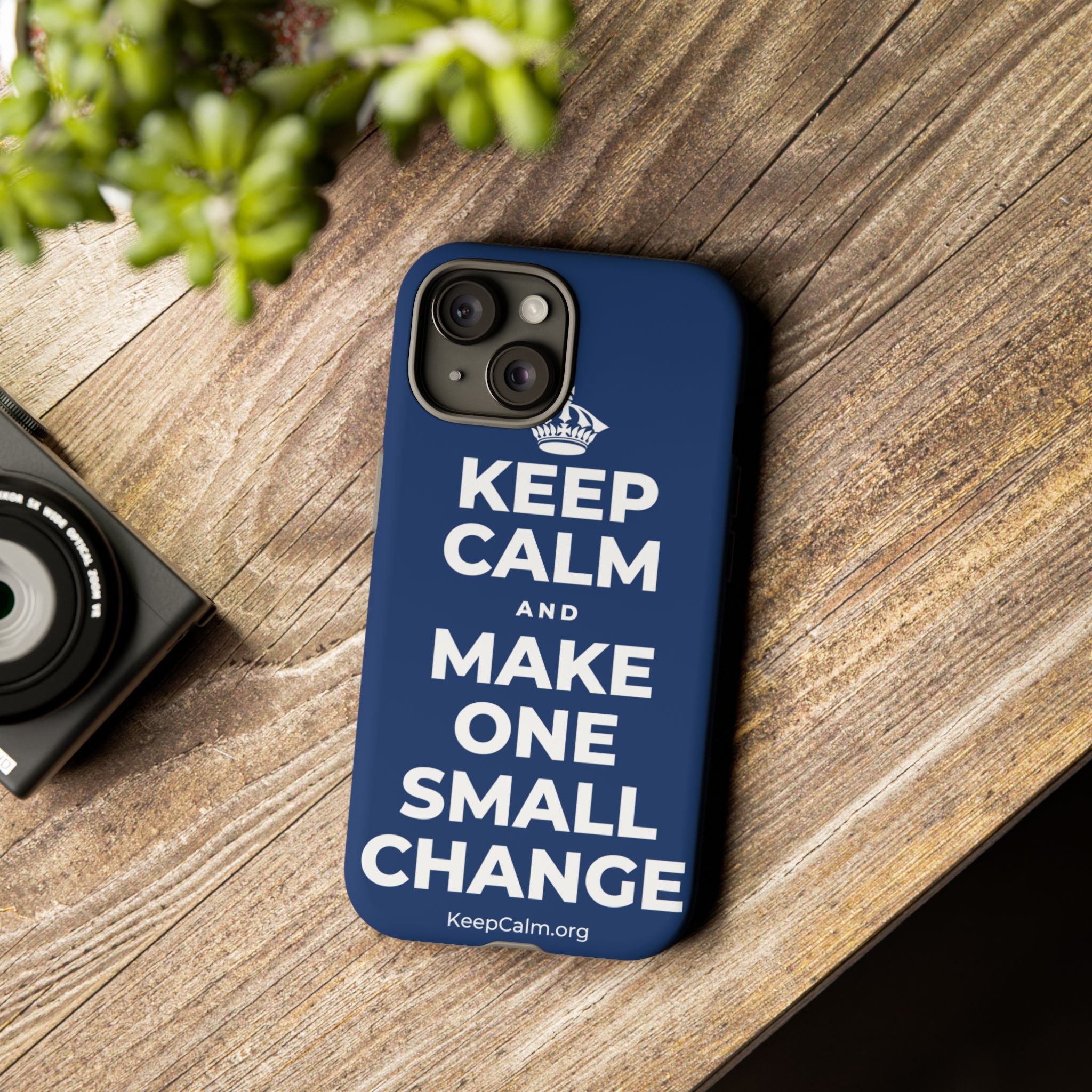KEEP CALM AND MAKE ONE SMALL CHANGE Phone Case