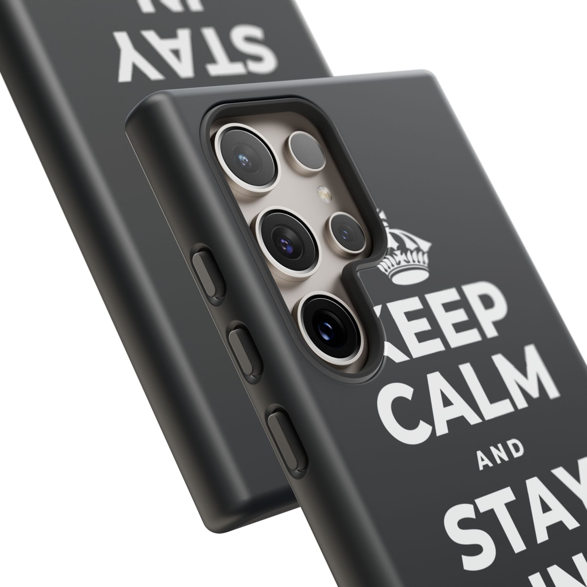 KEEP CALM AND STAY IN AND REST Phone Case (Dark)