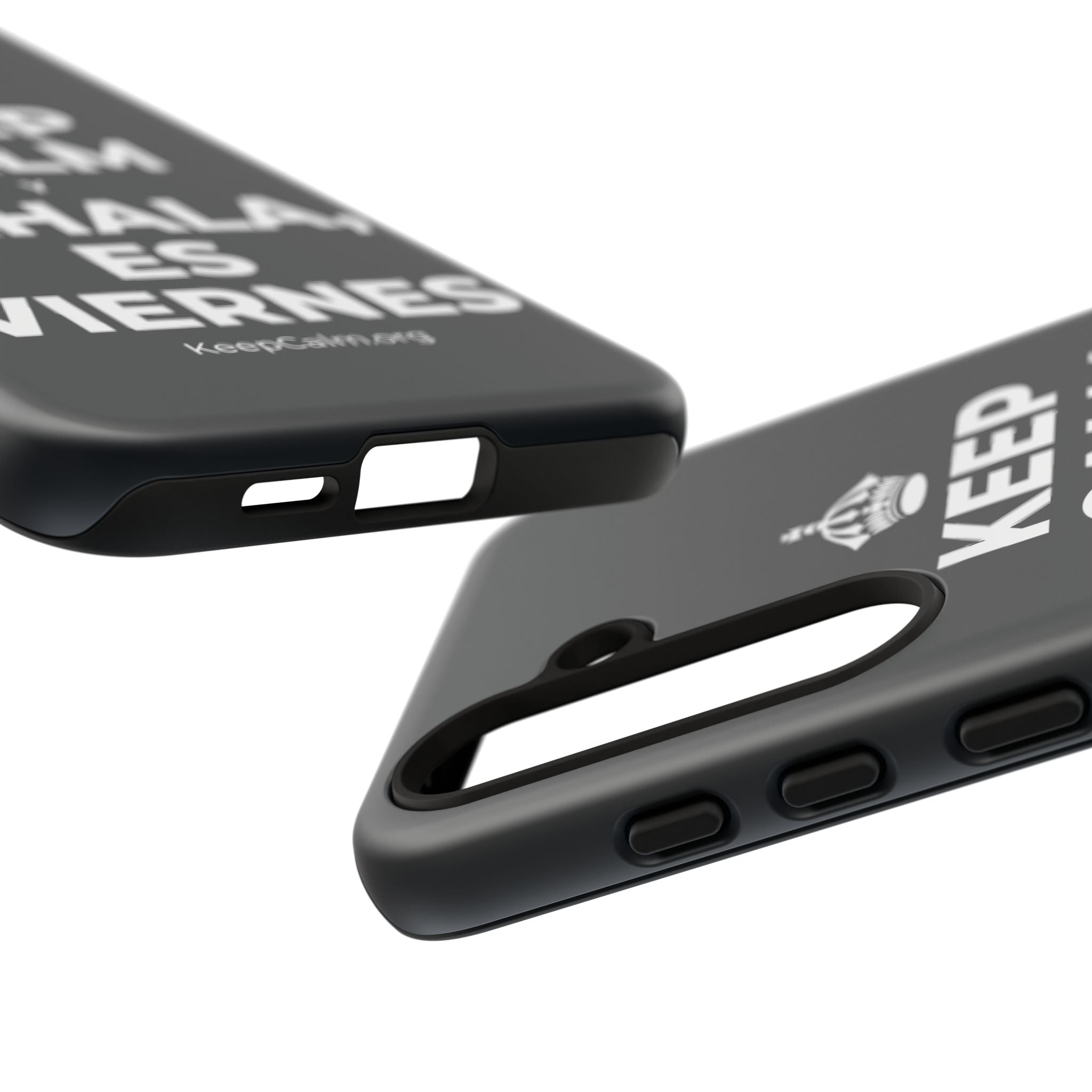 KEEP CALM Y EXHALA, ES VIERNES Phone Case (Dark)