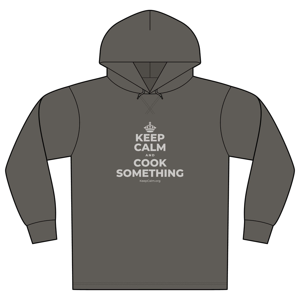 KEEP CALM AND COOK SOMETHING Organic Hoodie Tee