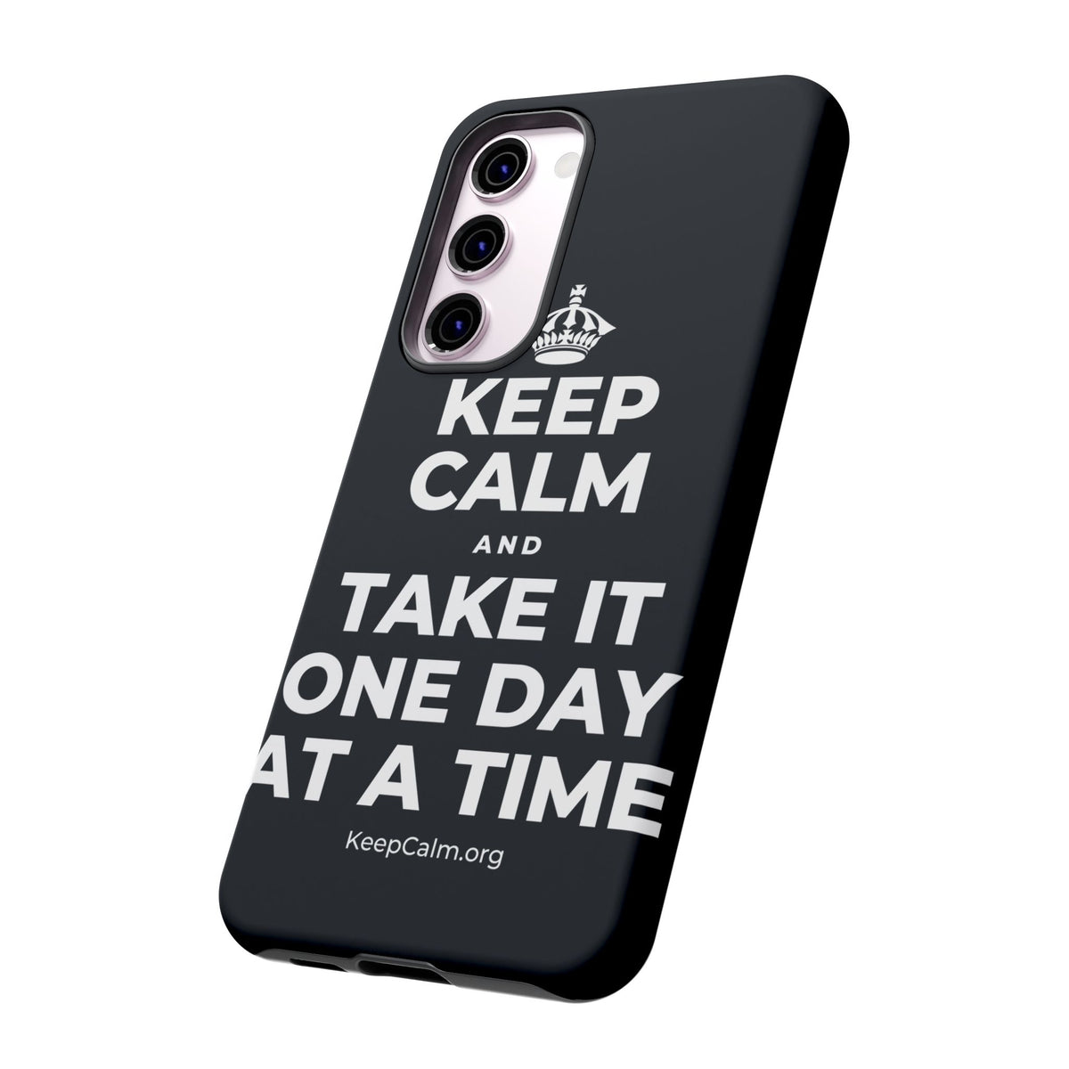 KEEP CALM AND TAKE IT ONE DAY AT A TIME Phone Case (Dark)