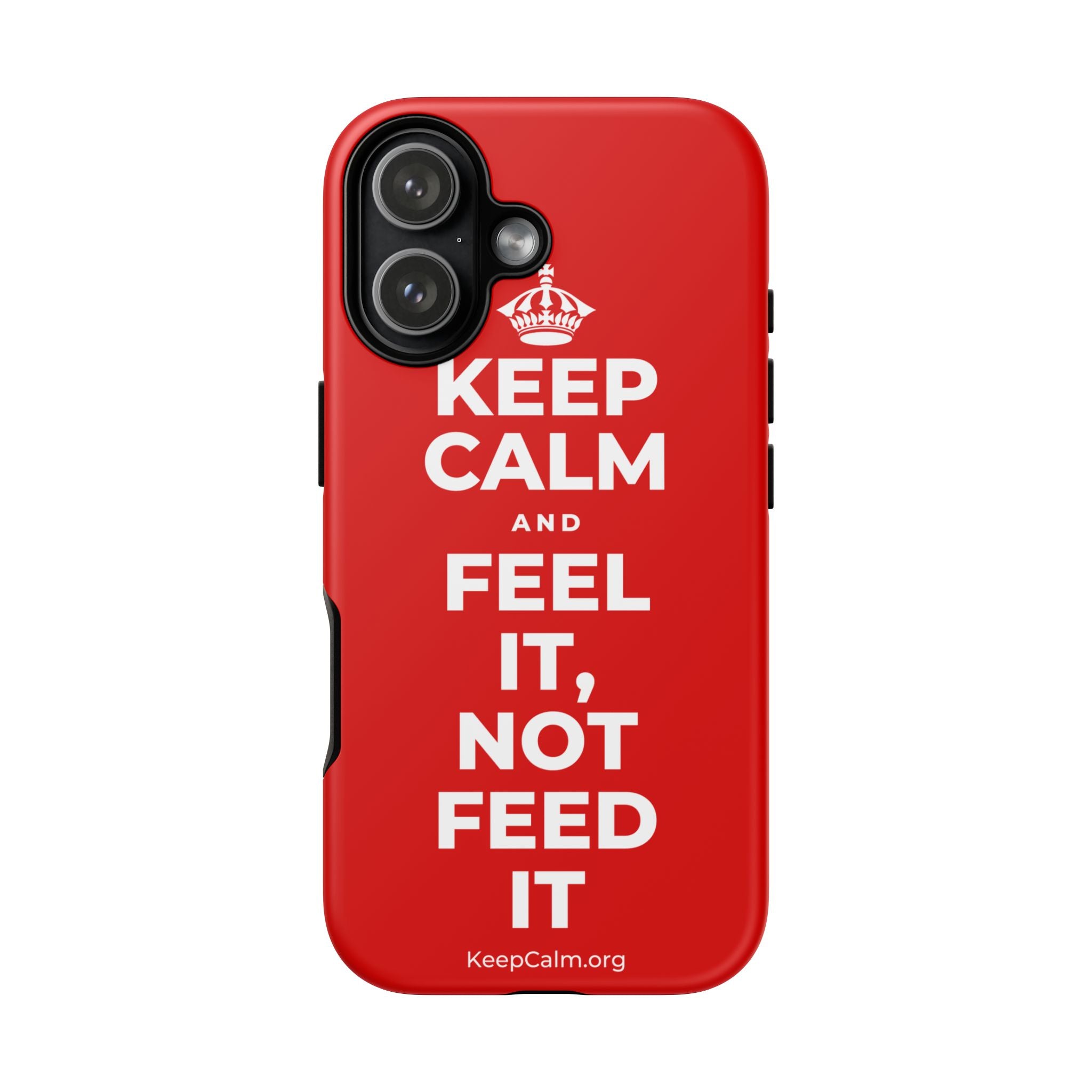 KEEP CALM AND FEEL IT, NOT FEED IT Phone Case