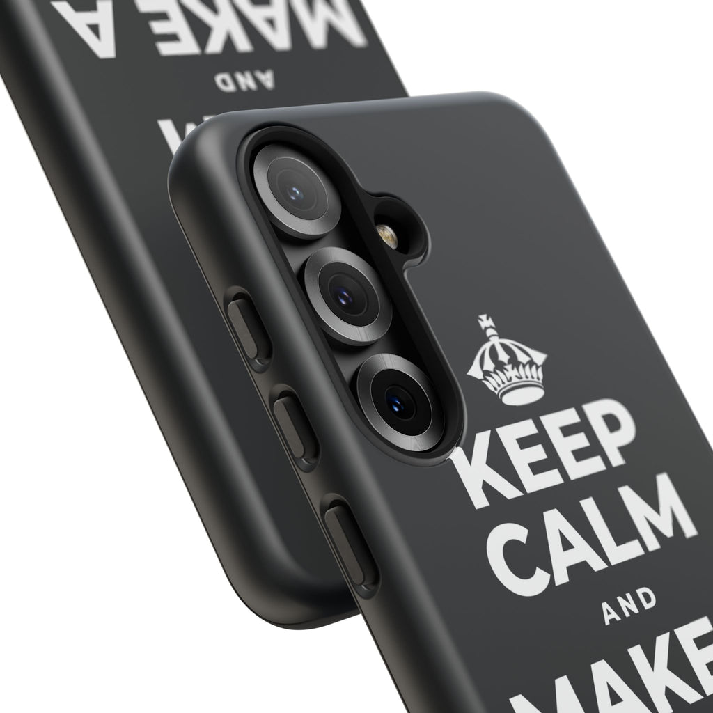 KEEP CALM AND MAKE A HAPPY MEMORY Phone Case (Dark)