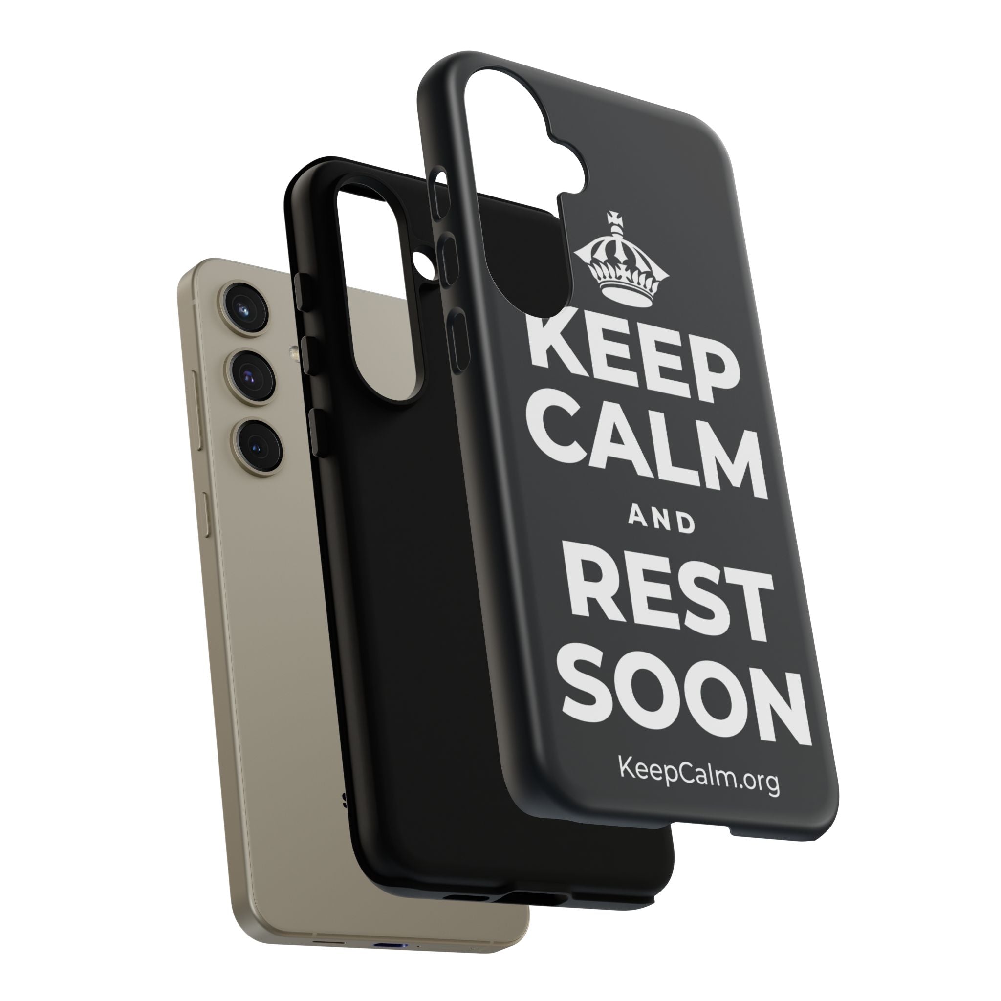 KEEP CALM AND REST SOON Phone Case (Dark)