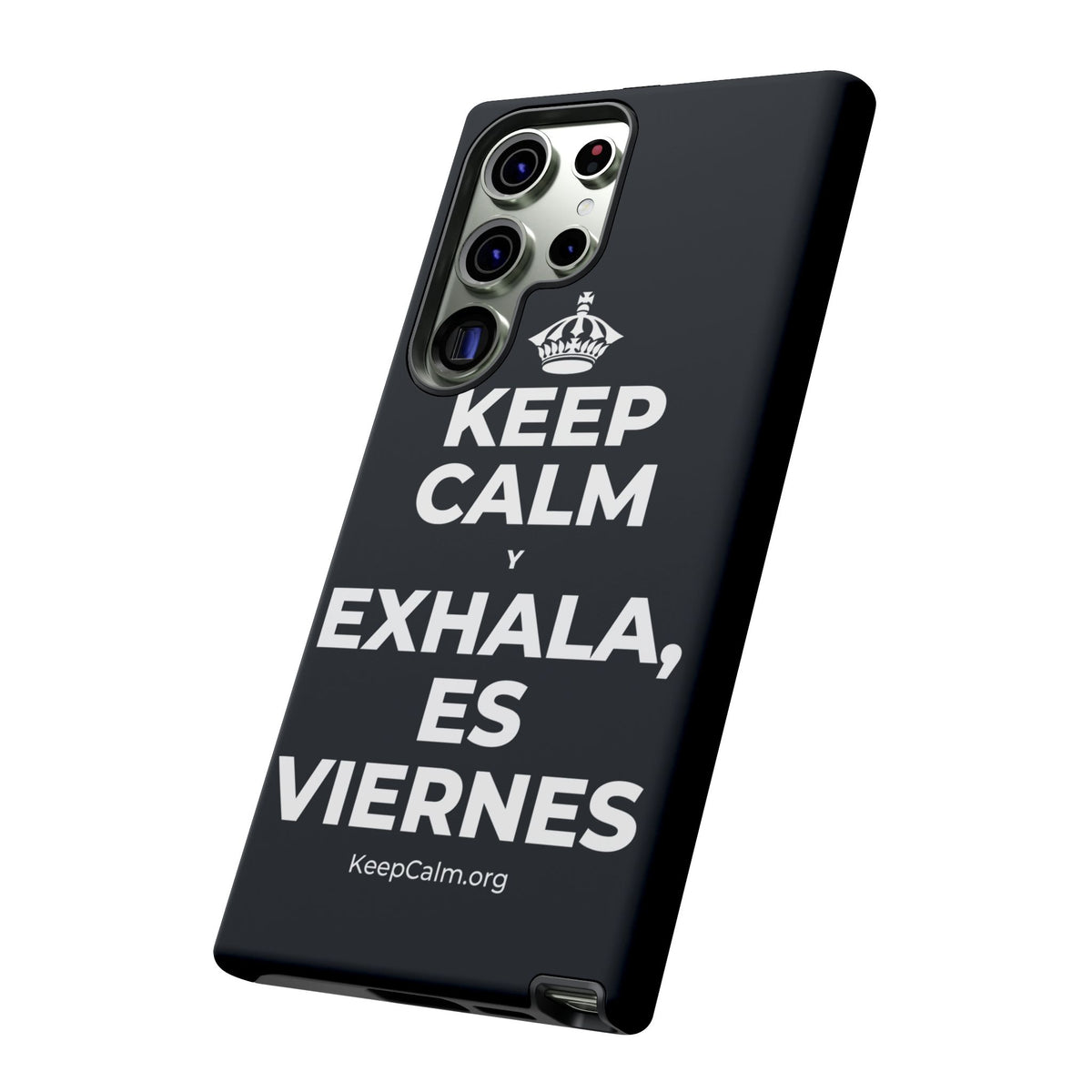 KEEP CALM Y EXHALA, ES VIERNES Phone Case (Dark)