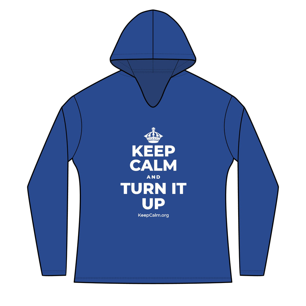 KEEP CALM AND TURN IT UP Women's Long Sleeve Hoodie