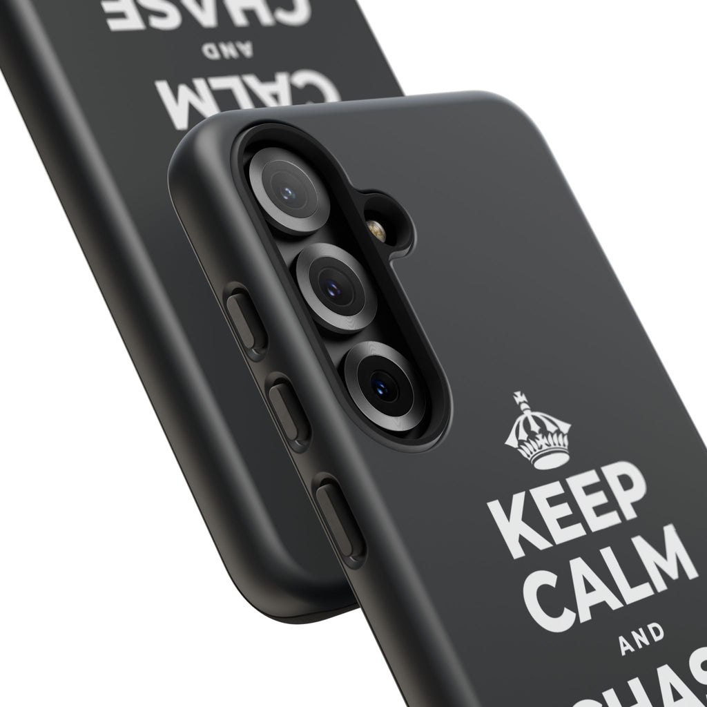 KEEP CALM AND CHASE GREATNESS Phone Case (Dark)