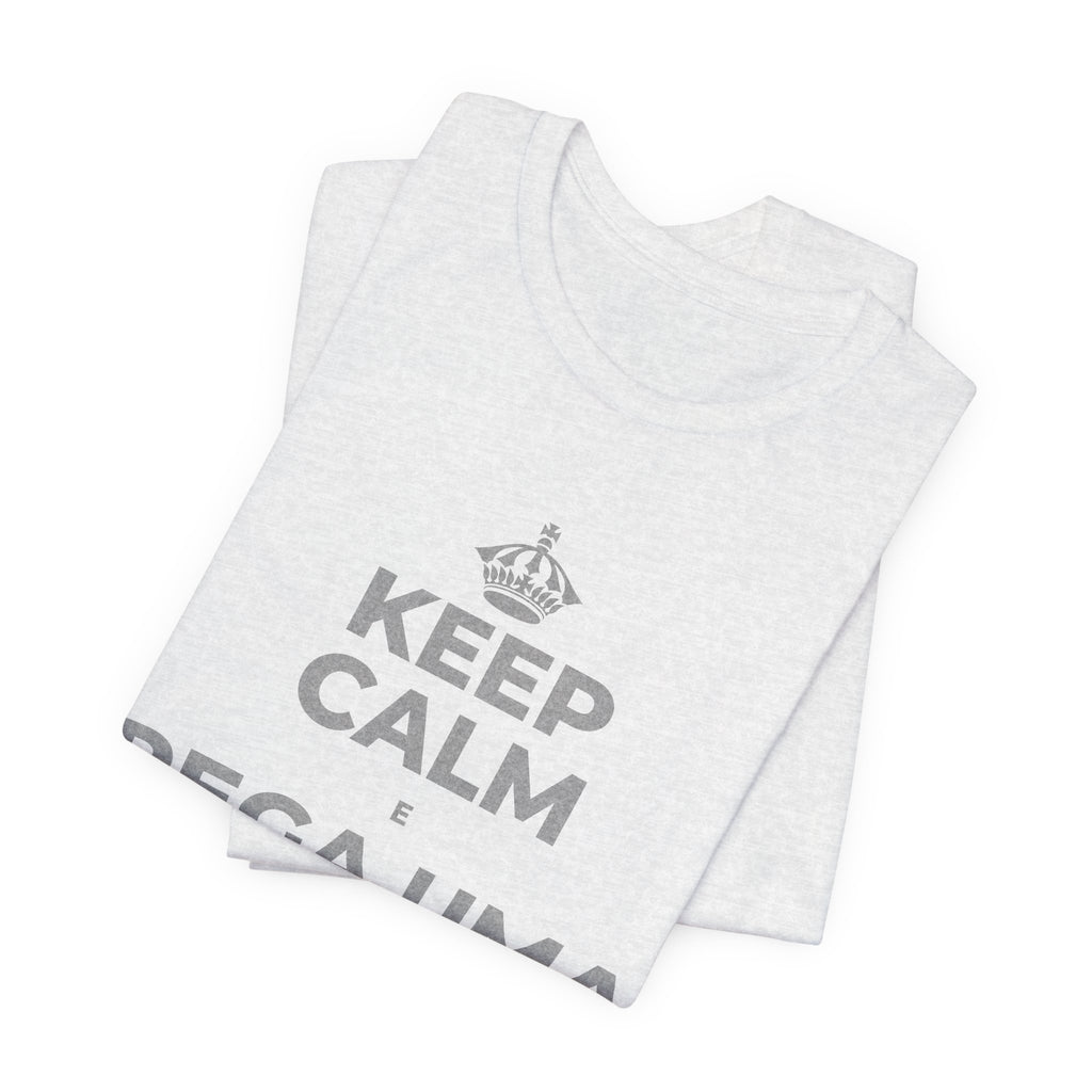 KEEP CALM E PEGA UMA AULA DE CADA VEZ T-Shirt (Soft Cream–Heather Mauve)