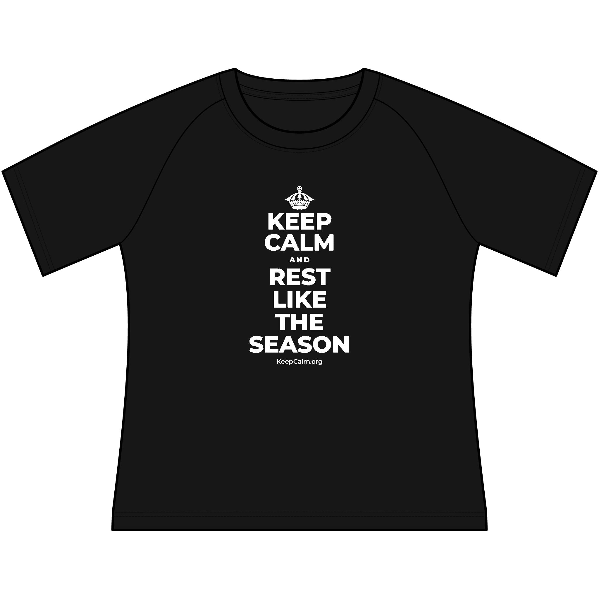 KEEP CALM AND REST LIKE THE SEASON Women's Raglan Tee