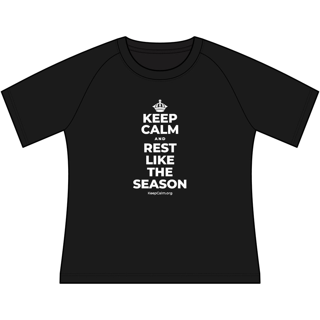 KEEP CALM AND REST LIKE THE SEASON Women's Raglan Tee