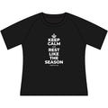 KEEP CALM AND REST LIKE THE SEASON Women's Raglan Tee