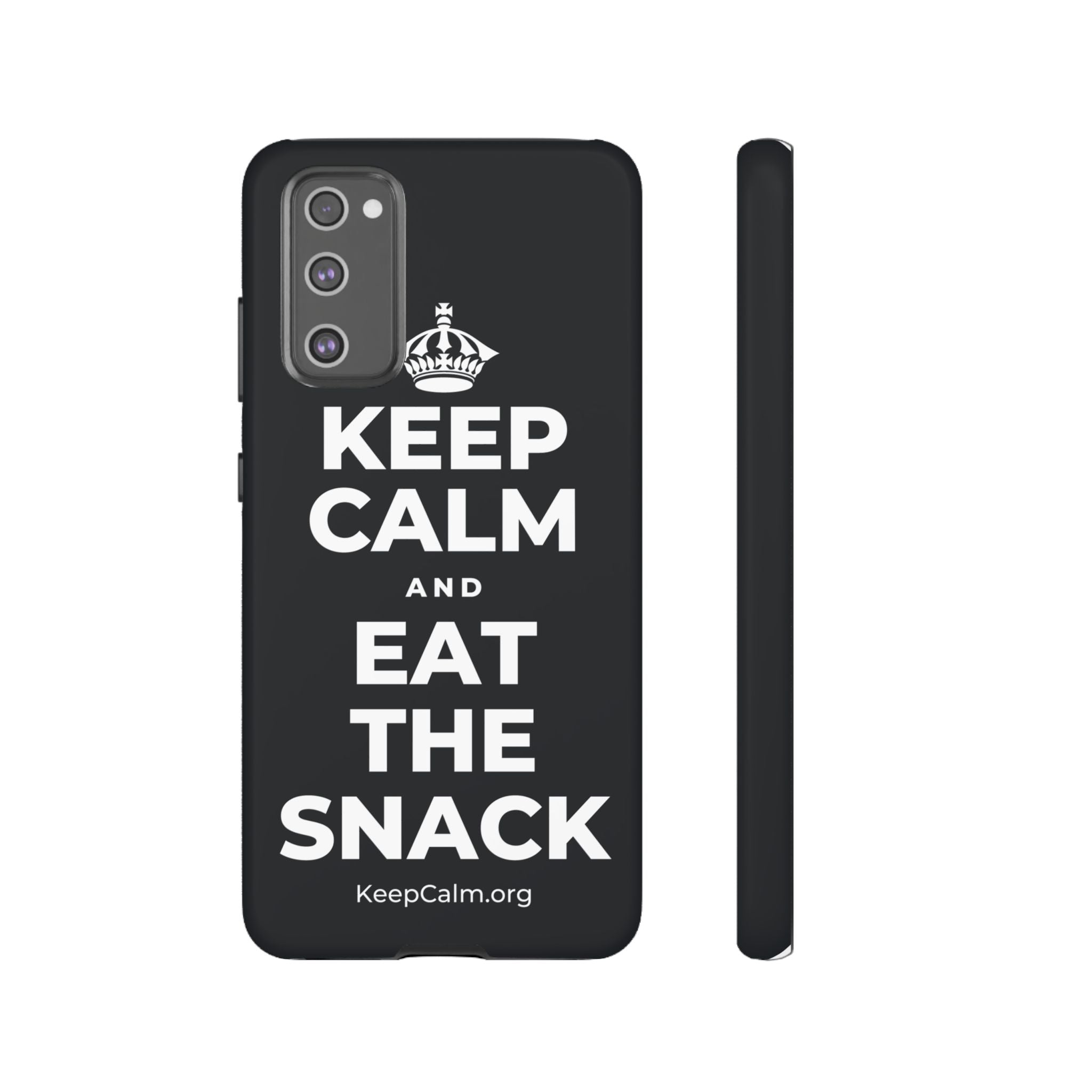 KEEP CALM AND EAT THE SNACK Phone Case (Dark)