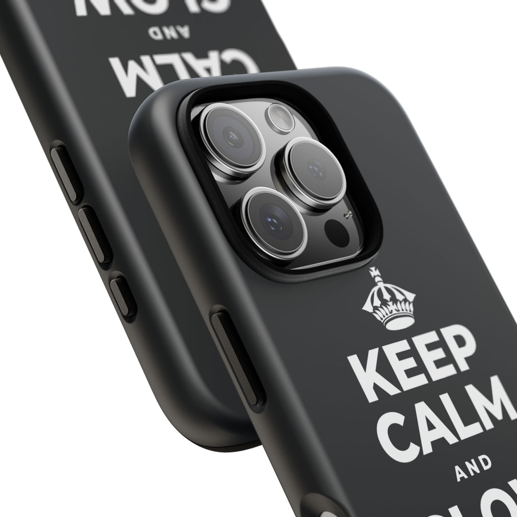 KEEP CALM AND GLOW TOGETHER Phone Case (Dark)