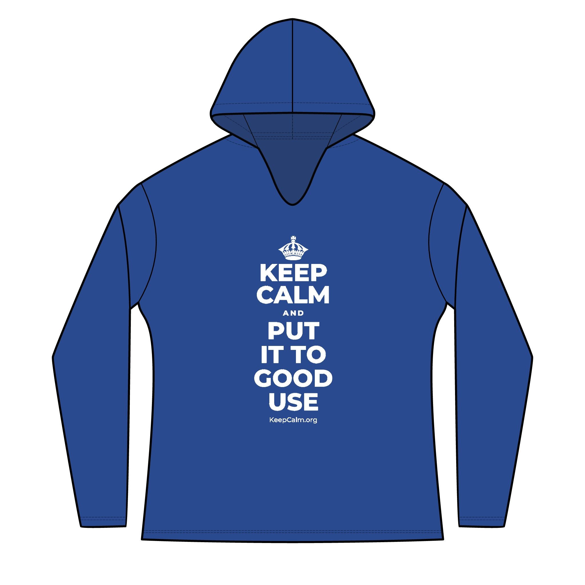 KEEP CALM AND PUT IT TO GOOD USE Women's Long Sleeve Hoodie