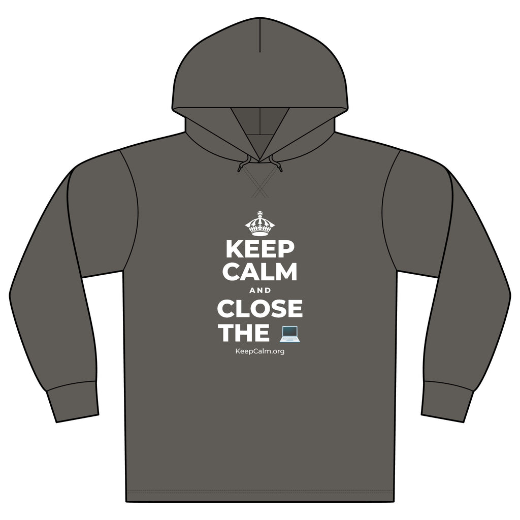 KEEP CALM AND CLOSE THE 💻 Organic Hoodie Tee