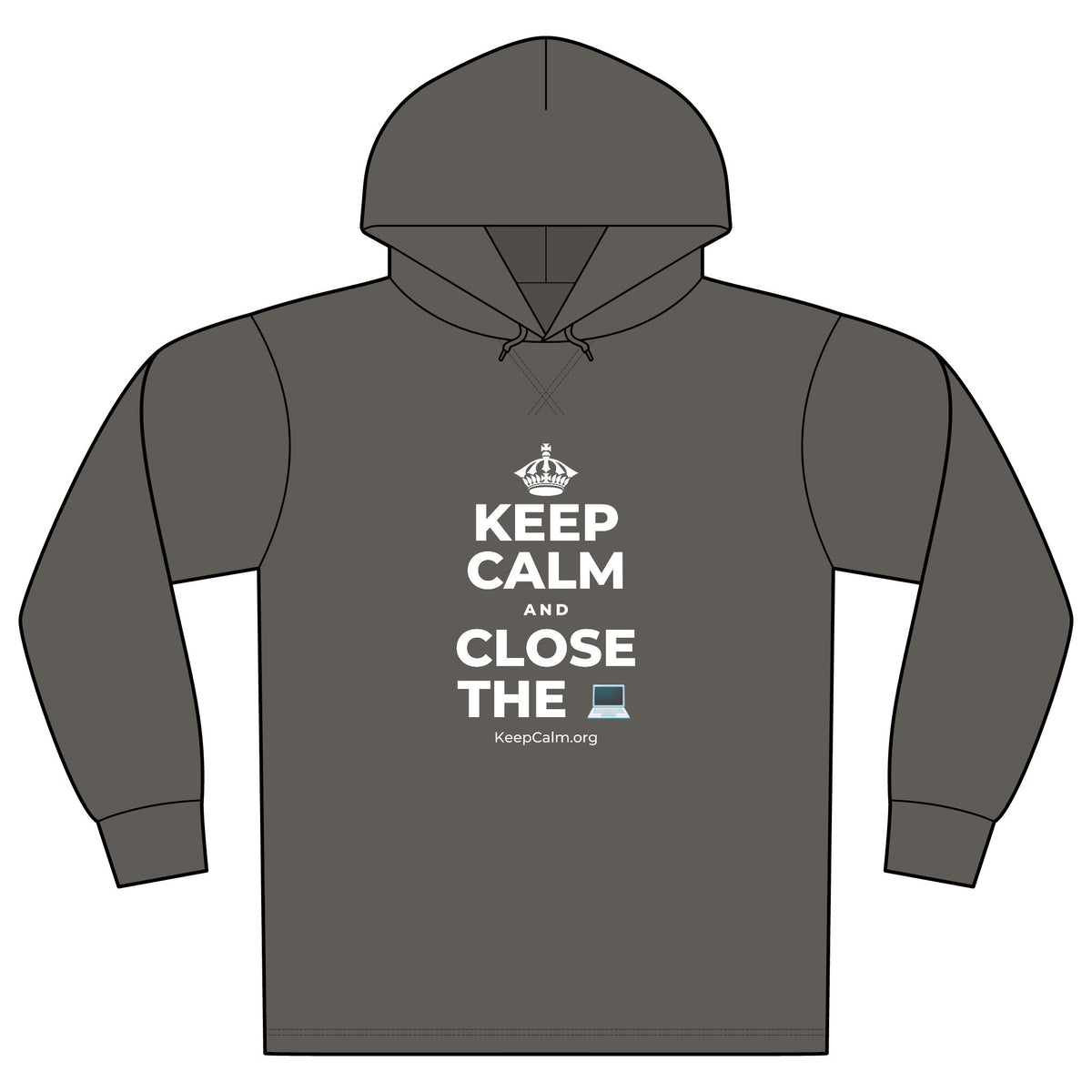 KEEP CALM AND CLOSE THE 💻 Organic Hoodie Tee