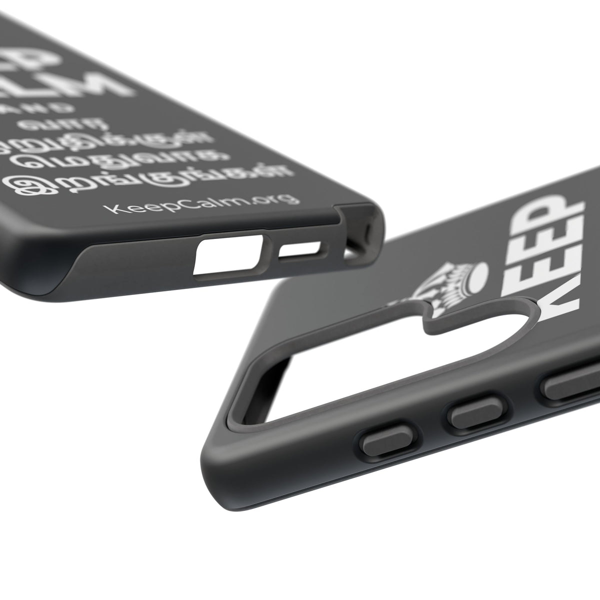 KEEP CALM AND வார இறுதிக்குள் மெதுவாக இறங்குங்கள் Phone Case (Dark)
